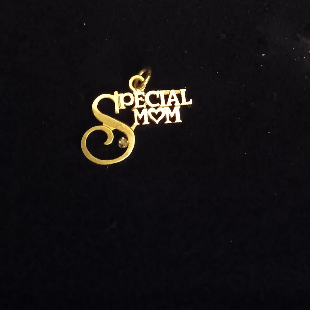 TODAY ONLY!! 14k Yellow Gold Charm With Diamond